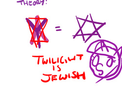 Size: 1024x768 | Tagged: safe, artist:a certain pone, twilight sparkle, g4, illuminati confirmed, jewish twilight, jewnicorn, judaism, theory