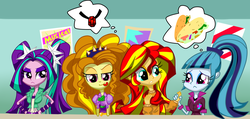 Size: 2100x1000 | Tagged: safe, artist:lovehtf421, adagio dazzle, aria blaze, sonata dusk, sunset shimmer, equestria girls, g4, the dazzlings