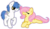 Size: 456x260 | Tagged: safe, artist:kay6297, brolly, fluttershy, whitewash, butterfly, g4, brollyshy, female, male, shipping, simple background, straight, transparent background