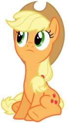 Size: 3333x6000 | Tagged: safe, artist:reginault, applejack, earth pony, pony, g4, .svg available, absurd resolution, crystal empire, female, simple background, sitting, solo, transparent background, vector