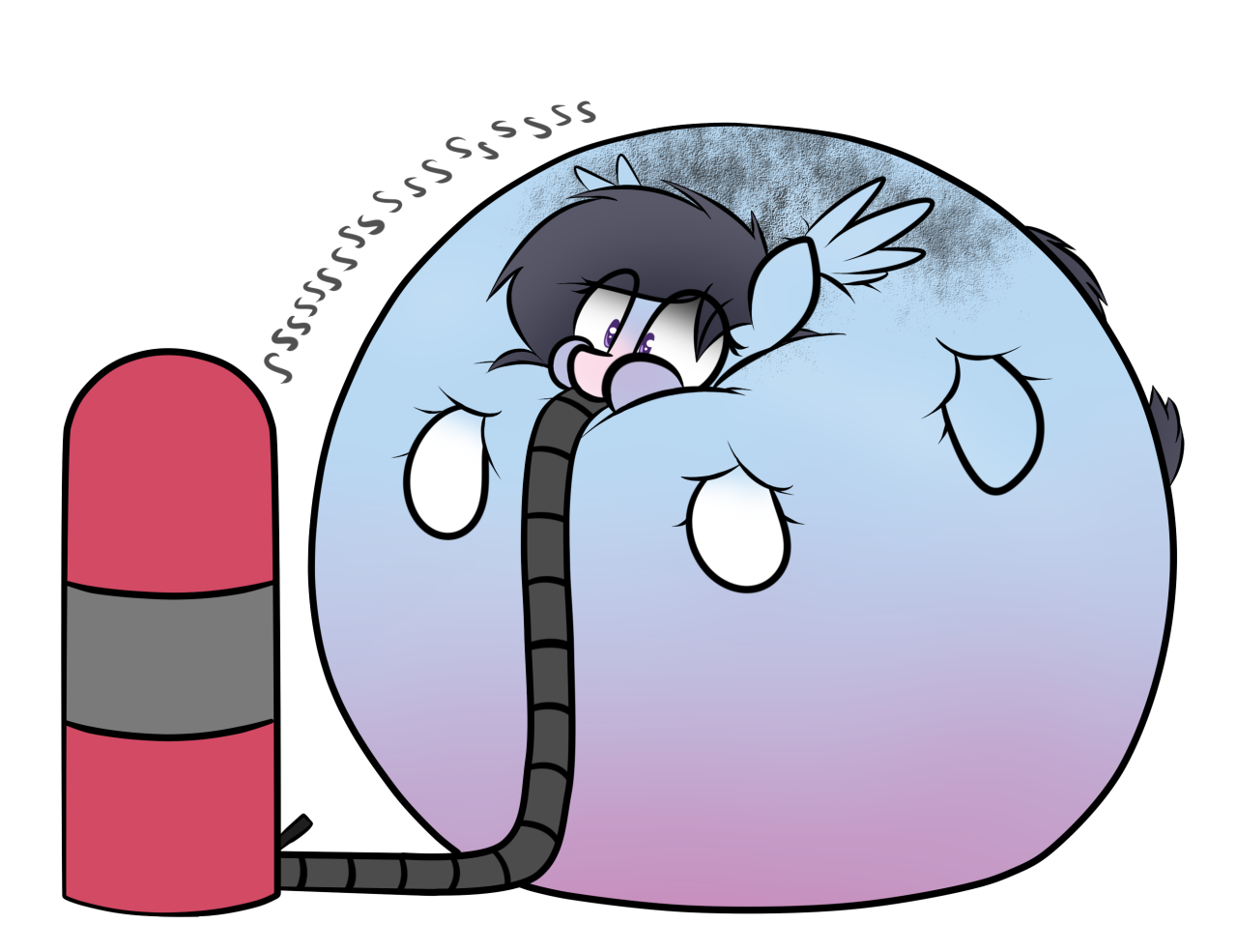 Perlious Inflate #1085546 - questionable, artist:nom-sympony, oc, oc only, oc:pepper ...