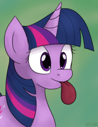 Size: 1031x1336 | Tagged: safe, artist:variant, twilight sparkle, pony, unicorn, g4, :p, female, mare, mlem, silly, solo, tongue out