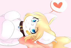 Size: 1024x699 | Tagged: safe, artist:princesstiramichyuu, oc, oc only, oc:angel heart, pegasus, pony, blue eyes, charm, collar, digital art, ear fluff, female, heart, lying, lying down, on back, patch, solo, speech bubble