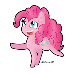 Size: 3000x3000 | Tagged: safe, artist:holiday252, pinkie pie, g4, :d, female, high res, simple background, solo