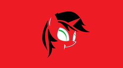 Size: 5480x3056 | Tagged: safe, oc, oc only, oc:star blaze, alicorn, bat pony, pony, alicorn oc, outline, red background, simple background, solo