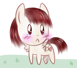 Size: 2250x2000 | Tagged: safe, oc, oc only, chibi, crying, grass, high res, sad