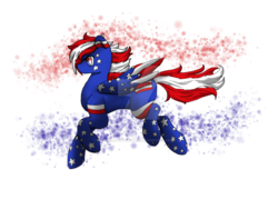 Size: 1023x731 | Tagged: safe, artist:mitsuyotsukaze, oc, oc only, oc:united states of america, pony, nation ponies, ponified, solo, united states