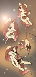 Size: 930x2000 | Tagged: safe, artist:katputze, oc, oc only, oc:crimsy, comic, musical instrument, sparkles, ukulele