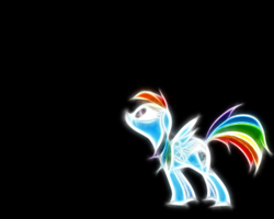Size: 1280x1024 | Tagged: artist needed, safe, rainbow dash, g4, artifact, female, fractalius, looking up, neon, solo, wallpaper