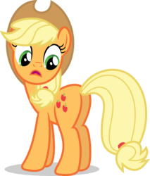 Size: 7000x8199 | Tagged: safe, artist:luckreza8, applejack, earth pony, pony, brotherhooves social, g4, .svg available, absurd resolution, applebutt, butt, female, looking back, mare, open mouth, plot, simple background, solo, transparent background, vector