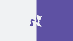 Size: 3200x1800 | Tagged: safe, artist:ceruleandraw, artist:quanno3, rarity, pony, unicorn, g4, minimalist, silhouette, simple background, vector, wallpaper