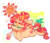 Size: 500x431 | Tagged: safe, artist:ditzyshipper, sunset shimmer, pony, unicorn, g4, beach, continuous pun, cute, eyes closed, female, floppy ears, lying down, mare, pun, shimmerbetes, smiling, sun, sunshine shimmer, unshorn fetlocks, visual pun