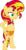 Size: 324x623 | Tagged: safe, artist:toonalexsora007, sunset shimmer, pony, g4, backwards cutie mark, bikini, bipedal, clothes, female, simple background, solo, standing, swimsuit, transparent background, unamused