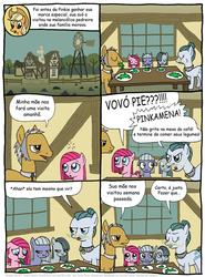 Size: 802x1083 | Tagged: safe, artist:kturtle, cloudy quartz, igneous rock pie, limestone pie, marble pie, pinkie pie, comic:the story of granny pie, g4, comic, filly, pinkamena diane pie, portuguese, rock farm, ship:quartzrock, translation