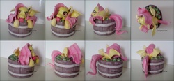 Size: 2588x1200 | Tagged: safe, artist:ltiachan, fluttershy, bat pony, pony, g4, flutterbat, photos, sculpture