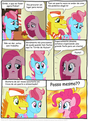 Size: 791x1092 | Tagged: safe, artist:kturtle, carrot cake, cup cake, pinkie pie, comic:the story of granny pie, g4, comic, pinkamena diane pie, portuguese, translation