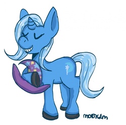 Size: 1280x1267 | Tagged: safe, artist:mortigem, trixie, pony, unicorn, g4, female, grin, mare, smiling, solo