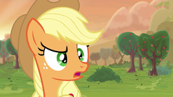 Size: 3840x2160 | Tagged: safe, artist:brutalweather studio, applejack, apple thief (animation), g4, bush, female, high res, show accurate, solo