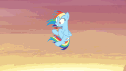Size: 640x360 | Tagged: safe, artist:brutalweather studio, edit, rainbow dash, apple thief (animation), g4, animated, circling stars, dizzy, female, grand theft auto, show accurate, wasted