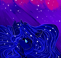Size: 2900x2800 | Tagged: safe, artist:batwinqs, princess luna, g4, female, high res, solo