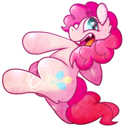Size: 962x969 | Tagged: safe, artist:equipdimensions, pinkie pie, earth pony, pony, g4, fangs, female, heart eyes, mare, simple background, solo, transparent background, wingding eyes