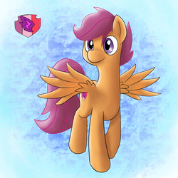 Size: 2000x2000 | Tagged: safe, artist:periodicbrony, scootaloo, g4, cutie mark, female, high res, solo, the cmc's cutie marks