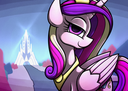 Size: 1754x1240 | Tagged: safe, artist:rambopvp, princess cadance, g4, crystal empire, female, smiling, solo