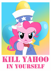 Size: 600x830 | Tagged: safe, pinkie pie, g4, poster, uncle sam
