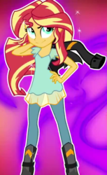 Size: 440x720 | Tagged: safe, screencap, sunset shimmer, equestria girls, g4, my little pony equestria girls: friendship games, breasts, cleavage, cropped, female, hasbro-sponsored official cleavage, solo