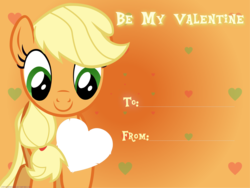 Size: 8000x6007 | Tagged: safe, artist:justisanimation, applejack, g4, absurd resolution, cute, female, hatless, missing accessory, solo, template, valentine's day