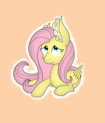 Size: 1024x1195 | Tagged: safe, artist:theartistsora, fluttershy, pony, g4, cute, ear fluff, female, fluffy, silly, silly pony, solo