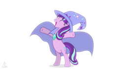 Size: 1920x1080 | Tagged: safe, starlight glimmer, pony, unicorn, g4, alternate universe, cape, clothes, dressed, female, hat, solo