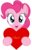 Size: 1939x3031 | Tagged: safe, artist:comfydove, pinkie pie, g4, female, heart, hearts and hooves day, looking at you, solo