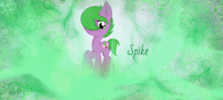 Size: 1560x698 | Tagged: safe, artist:dashybrony2012, spike, g4, male, ponified, solo