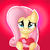 Size: 720x720 | Tagged: safe, artist:vcm1824, fluttershy, g4, cute, female, hnnng, shyabetes, solo, valentine