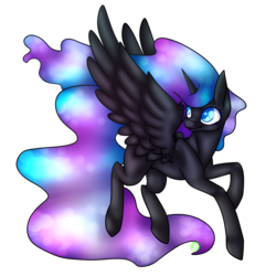 Size: 2000x2000 | Tagged: safe, artist:immagoddampony, nightmare moon, g4, female, high res, missing accessory, solo