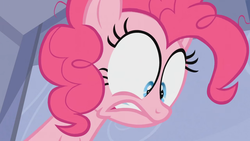 Size: 1280x720 | Tagged: safe, screencap, pinkie pie, baby cakes, g4, grimace