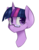 Size: 566x721 | Tagged: safe, artist:seaskiies, twilight sparkle, pony, g4, female, fluffy, glasses, looking at you, portrait, simple background, solo, transparent background