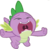 Size: 659x642 | Tagged: safe, edit, edited screencap, screencap, spike, a dog and pony show, g4, background removed, big no, male, mawshot, no, open mouth, overhead view, screaming, simple background, solo, spike's no, transparent background, uvula, yelling