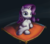 Size: 1024x902 | Tagged: safe, artist:draconidsmxz, rarity, pony, unicorn, g4, female, looking at you, pillow, prone, solo