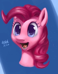 Size: 540x683 | Tagged: safe, artist:draconidsmxz, pinkie pie, earth pony, pony, g4, female, open mouth, portrait, solo