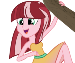 Size: 729x619 | Tagged: safe, artist:berrypunchrules, gloriosa daisy, equestria girls, g4, my little pony equestria girls: legend of everfree, female, simple background, solo, transparent background, tree branch
