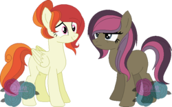 Size: 635x394 | Tagged: safe, artist:t-aroutachiikun, oc, oc only, earth pony, pegasus, pony