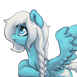 Size: 518x518 | Tagged: safe, artist:darksittich, oc, oc only, oc:shiveria candace snow, pegasus, pony, solo