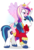 Size: 650x950 | Tagged: safe, artist:dm29, princess cadance, shining armor, g4, bouquet, cadance riding shining armor, female, heart, hearts and hooves day, husband and wife, male, ponies riding ponies, riding, rose, ship:shiningcadance, shipping, simple background, straight, transparent background, valentine's day