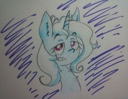 Size: 3084x2393 | Tagged: safe, artist:hihipuffy, trixie, pony, unicorn, g4, female, high res, mare, solo, traditional art