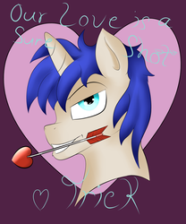 Size: 5000x6000 | Tagged: safe, artist:wilshirewolf, oc, oc only, oc:trick shot, absurd resolution, solo, valentine's day