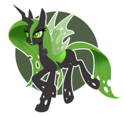 Size: 1019x950 | Tagged: safe, artist:silkensaddle, oc, oc only, commission, green changeling, solo