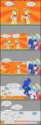 Size: 1600x4802 | Tagged: safe, artist:voidsythe, big macintosh, fire streak, flam, flim, lightning streak, princess luna, rarity, earth pony, pony, g4, comic, flim flam brothers, male, stallion