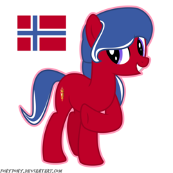 Size: 4000x4000 | Tagged: safe, artist:fonypony, pony, absurd resolution, nation ponies, norway, ponified, ponified flag, simple background, solo, transparent background, vector